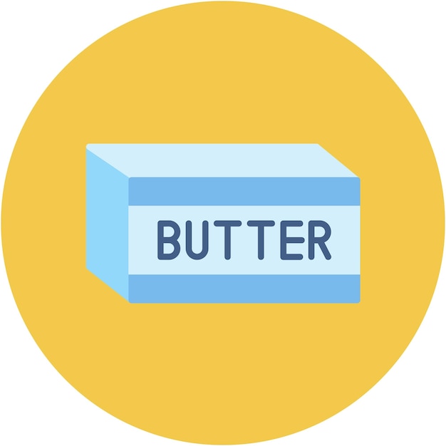 Butter Vector Illustration Style