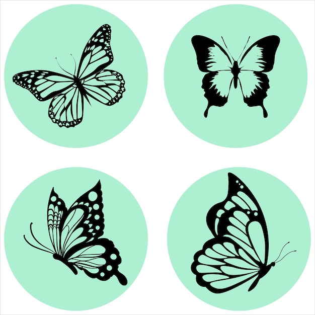 Vector butterflies