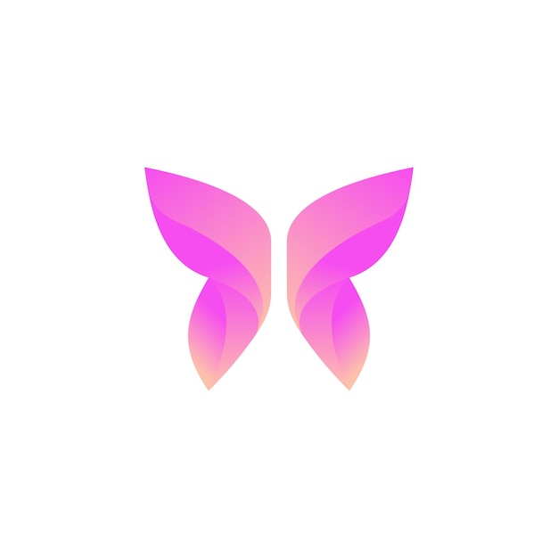 Butterfly abstract digital futuristic style vector design