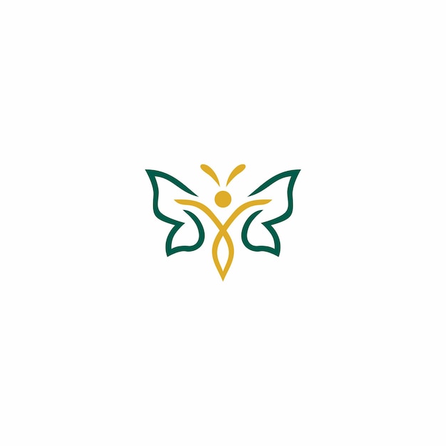 дизайн логотипа абстрактной линии бабочки, логотип бабочки
