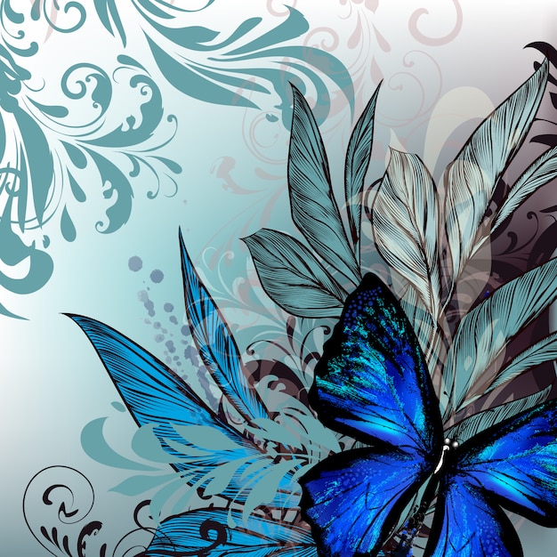 Butterfly background design