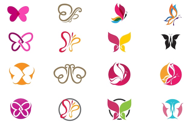 Butterfly beauty logo and symbol