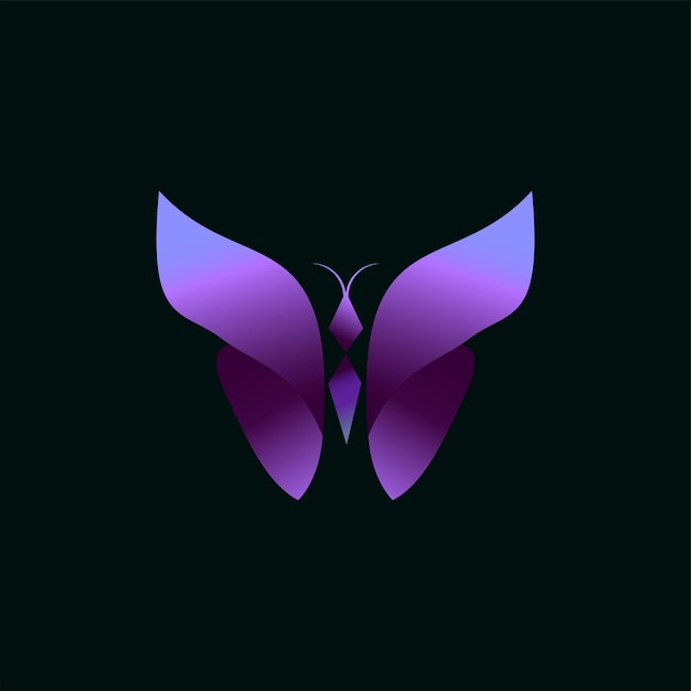 Butterfly on black background template, designed by Pandu