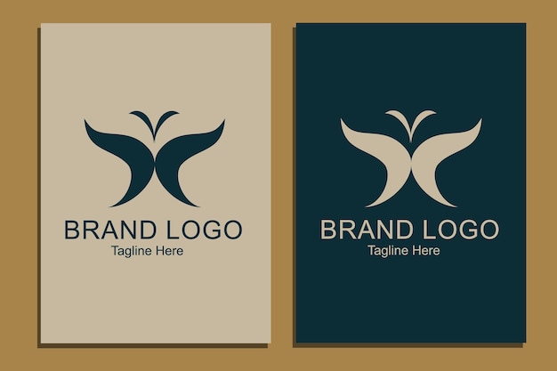 дизайн логотипа бизнес бабочка