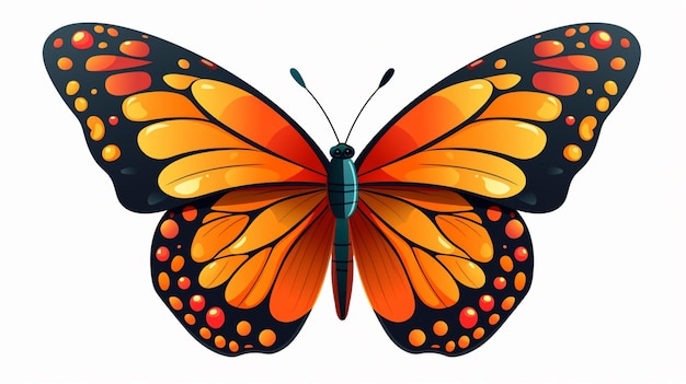 Vector butterfly cartoon vector