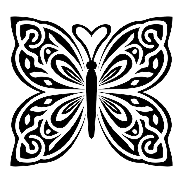 Vector butterfly celtic knot