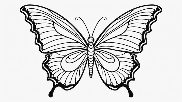 Vector butterfly clipart cartoon vector