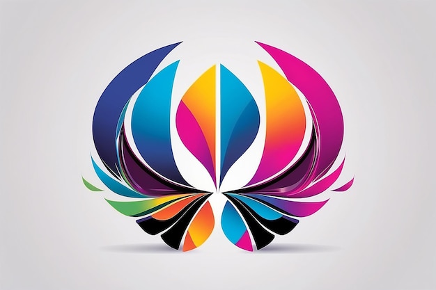 Butterfly Color Logo Design