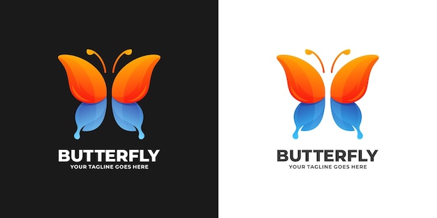 Logo colorato farfalla