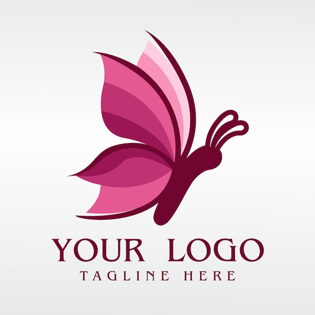 Butterfly colorfull logo design