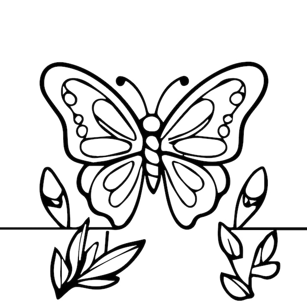 Вектор Иллюстрация к книге для детей о бабочках