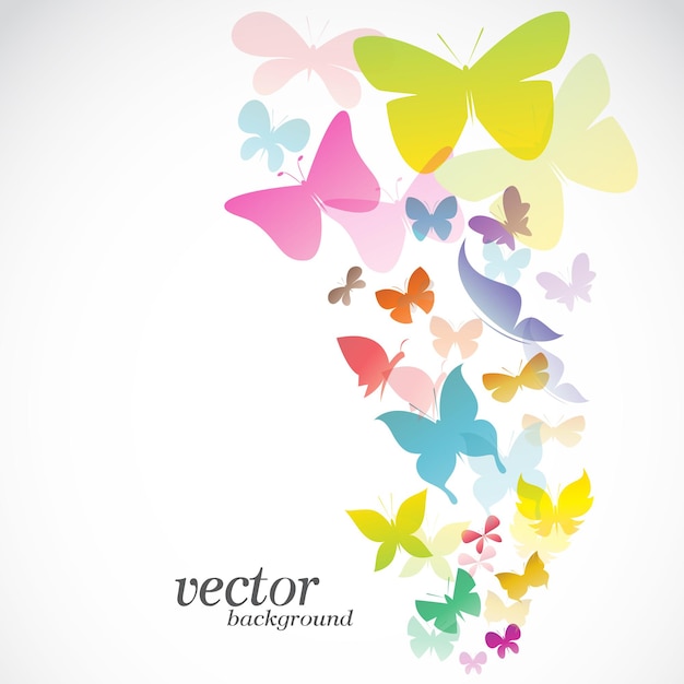 Butterfly design on white background -  Vector Illustration