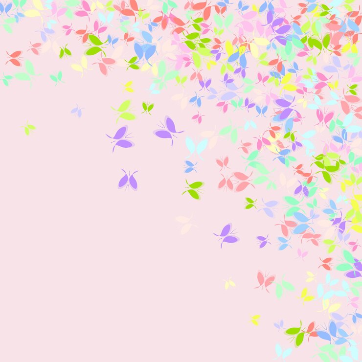 Vector butterfly from watercolor flower vector
