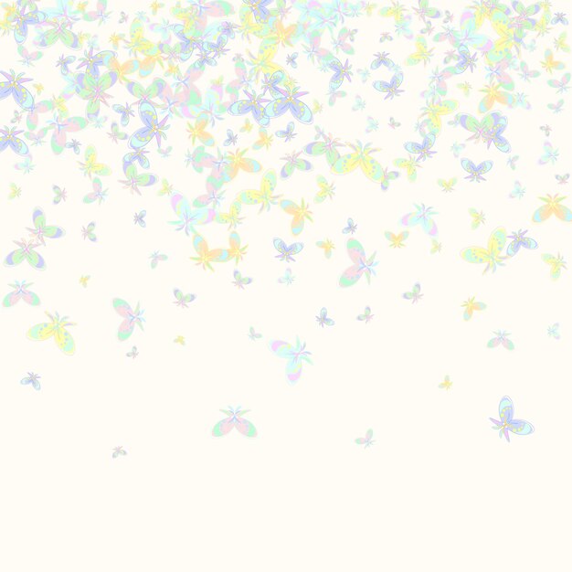 Vector butterfly from watercolor flower vector
