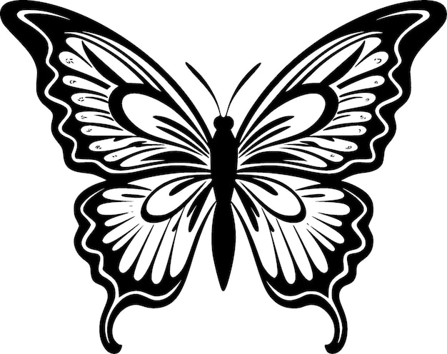 Vector butterfly hoge kwaliteit vector logo vector illustratie ideaal voor tshirt grafische