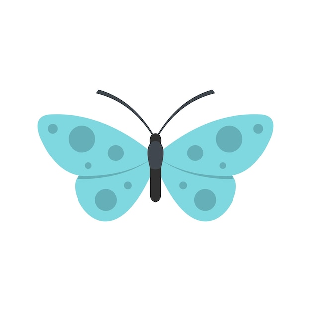 나비 아이콘 흰색 배경에 고립 된 나비 벡터 아이콘의 평면 그림