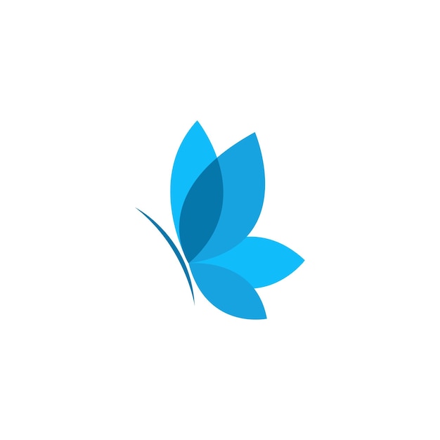 Butterfly icon logo design concept template illustration