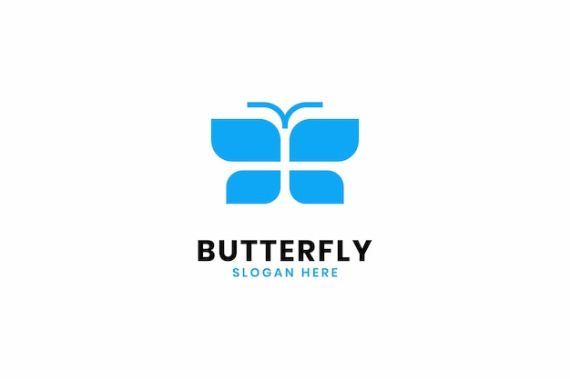 Butterfly icon logo design