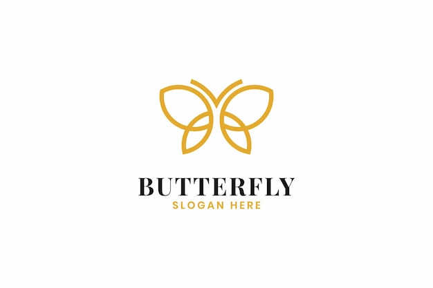 Butterfly icon logo design