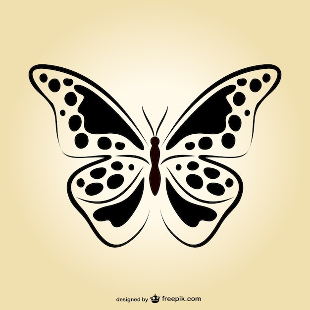 蝶のベクトルアート