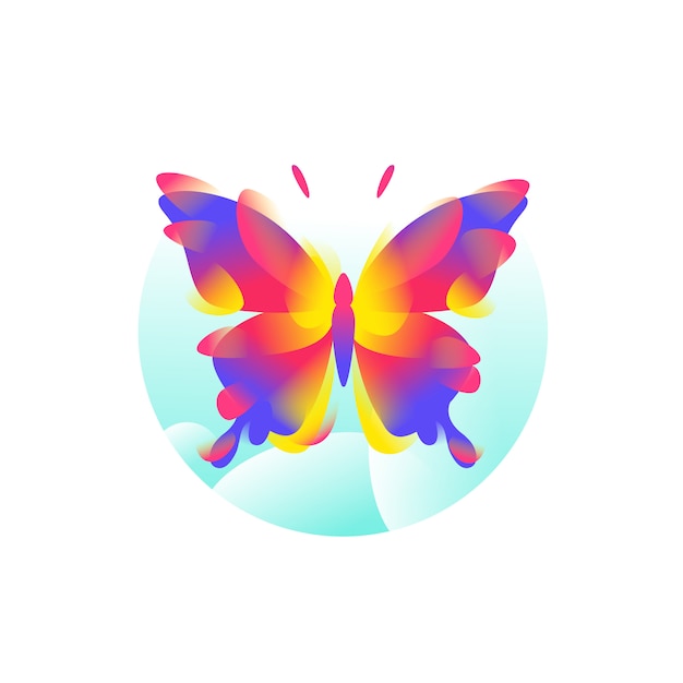 Butterfly illustration for logo