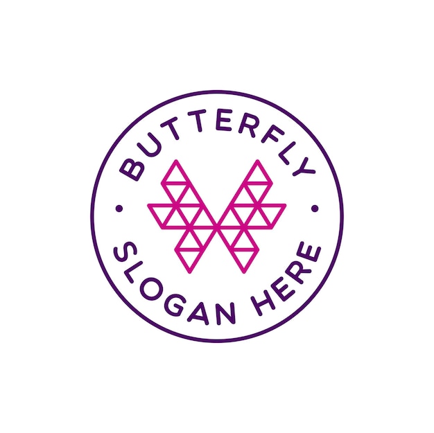 Butterfly logo Butterfly Insect Fly Minimalist elegant line art style logo