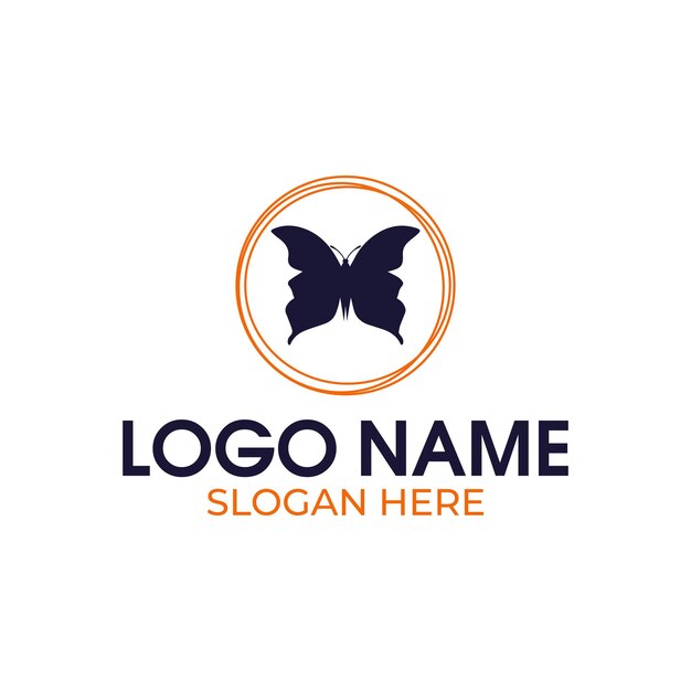 Vector butterfly logo design vector