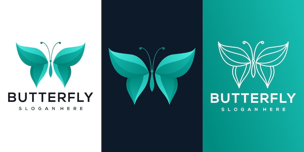 butterfly logo design