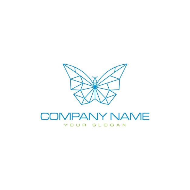 Vector butterfly logo design