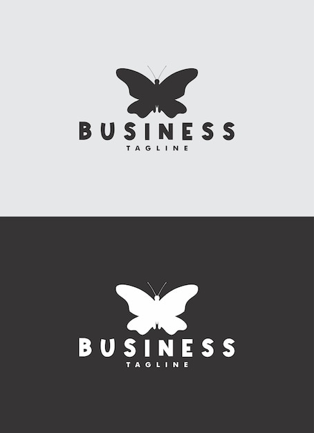 Vector butterfly logo design