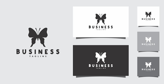 蝶のロゴデザイン