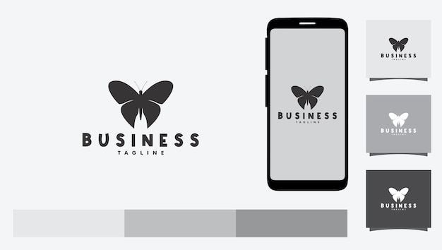 Vector butterfly logo design