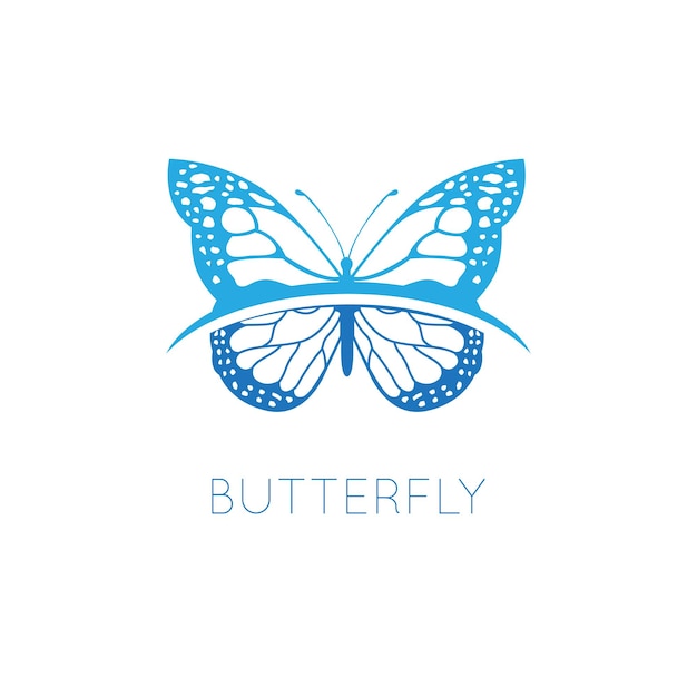 Butterfly logo graphic design concept. editable butterfly element, can be used as logotype, icon, template in web and print