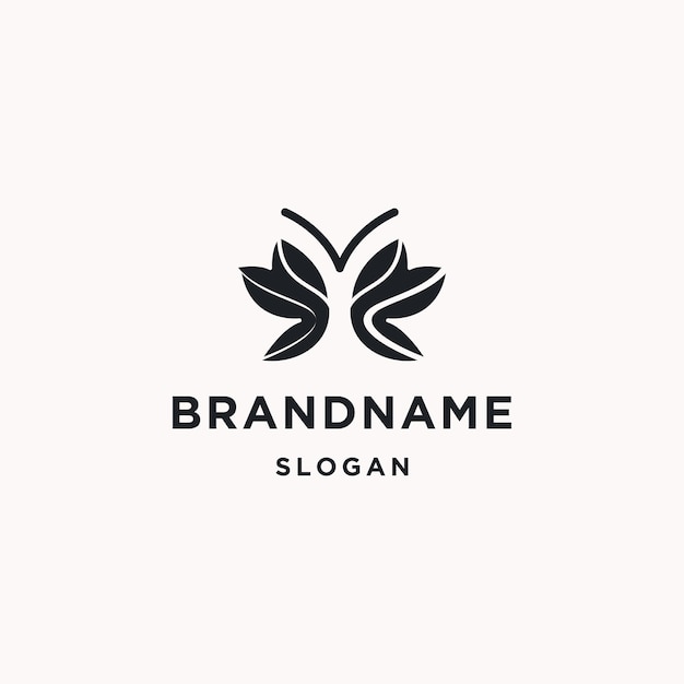 Butterfly logo icon design template