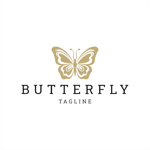 Butterfly logo icon design vector template