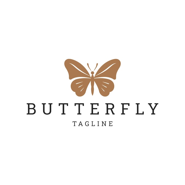 Butterfly logo icon design vector