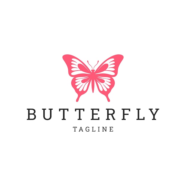 Butterfly logo icon design vector