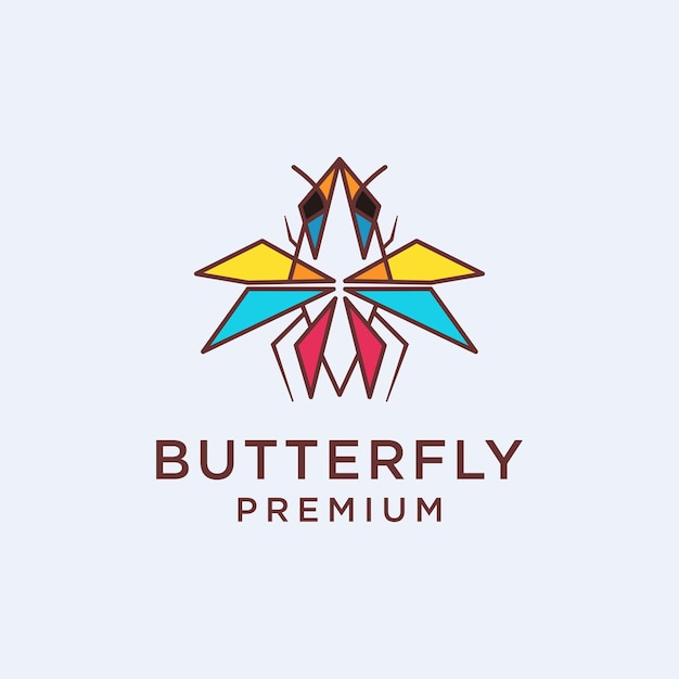 Butterfly logo icon vector image