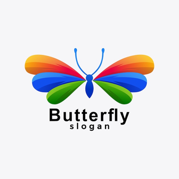 Butterfly logo icon.