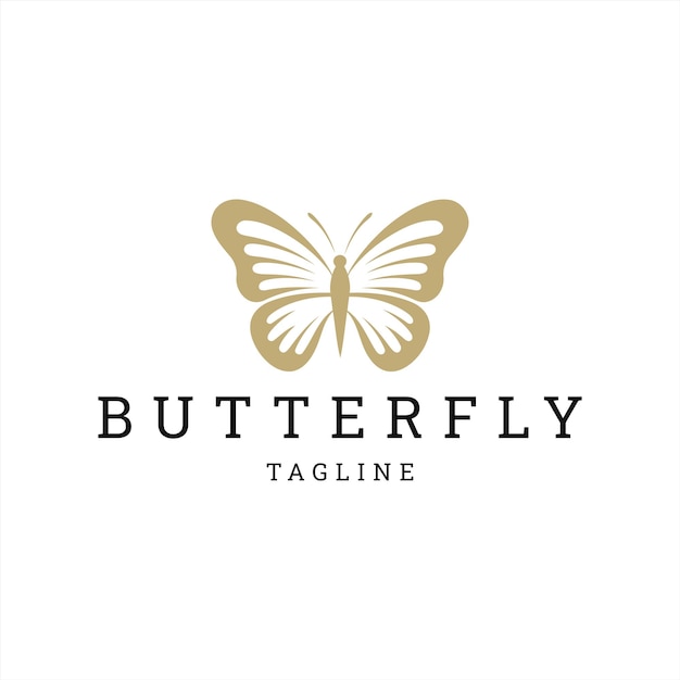 Butterfly logo icoon ontwerp vector sjabloon