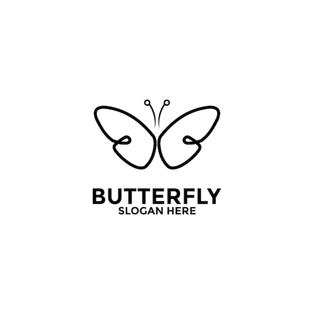 Butterfly logo Luxury Butterfly line art Universal premium butterfly symbol logotype