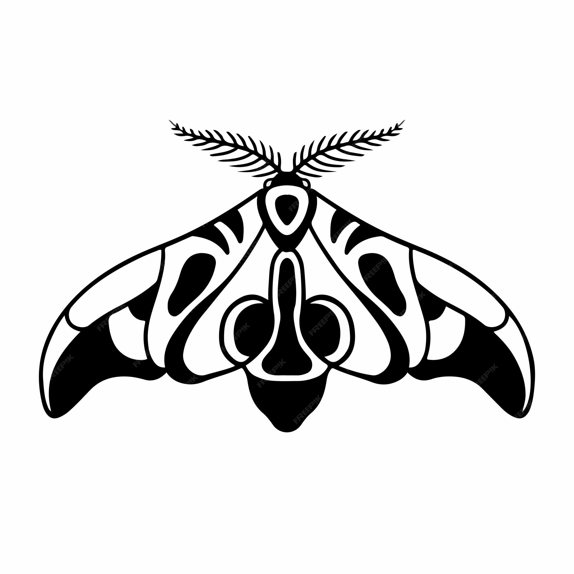 Premium Vector  Butterfly logo symbol stencil design tattoo