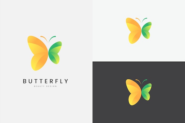 Butterfly logo tamplate full colour