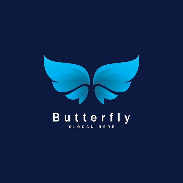 Дизайн векторной иконки логотипа бабочки