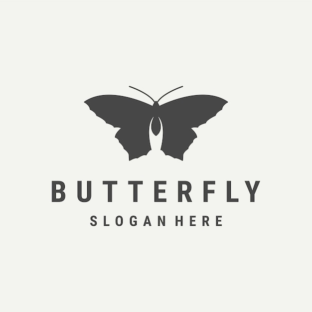 Butterfly logo template vector illustration design