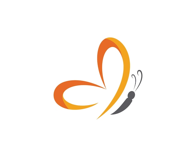шаблон логотипа бабочки