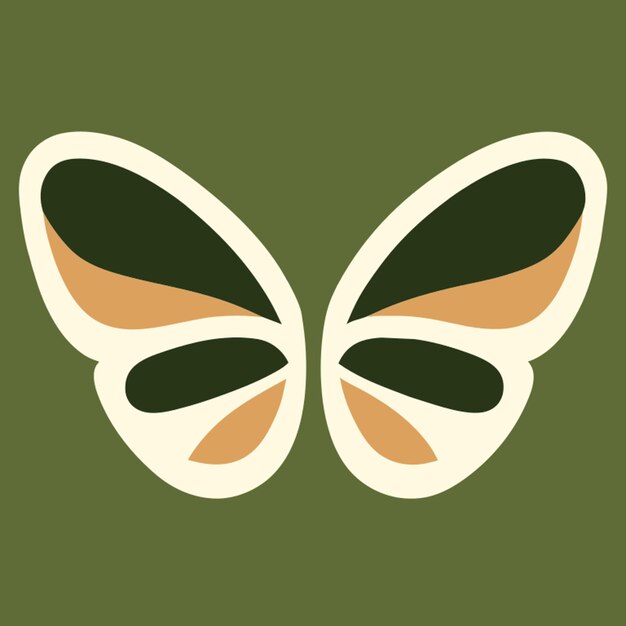 Vettore illustrazione vettoriale del logo della farfalla