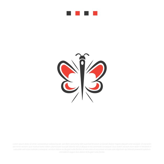 Vector butterfly logo