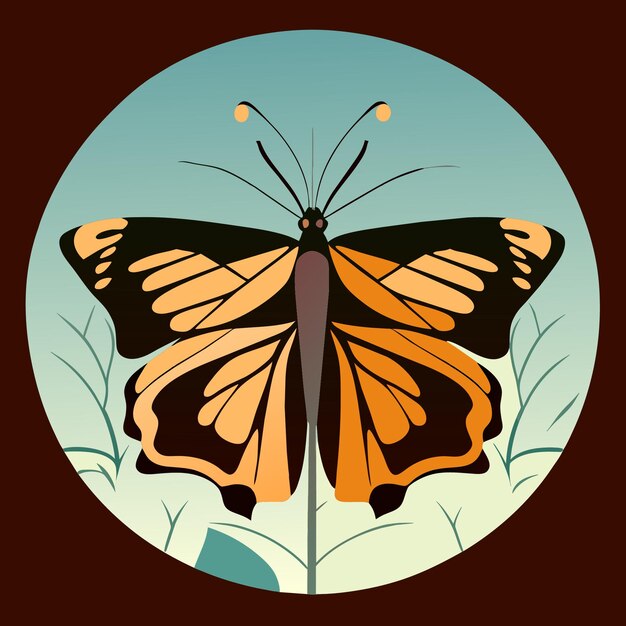 Vector butterfly magic vibrant graphics