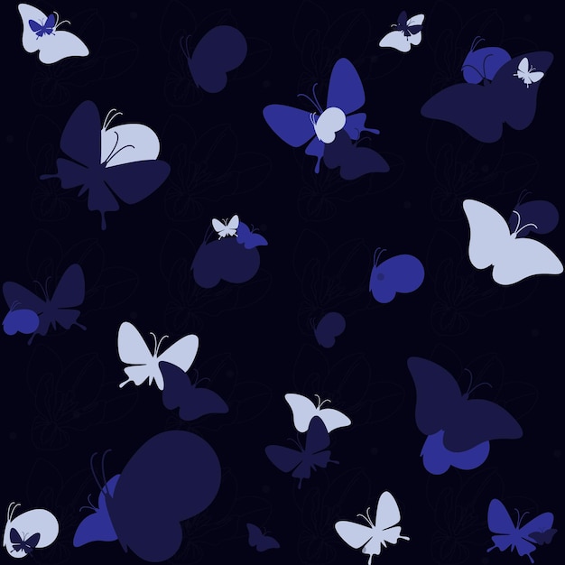 Vector butterfly pattern collectie